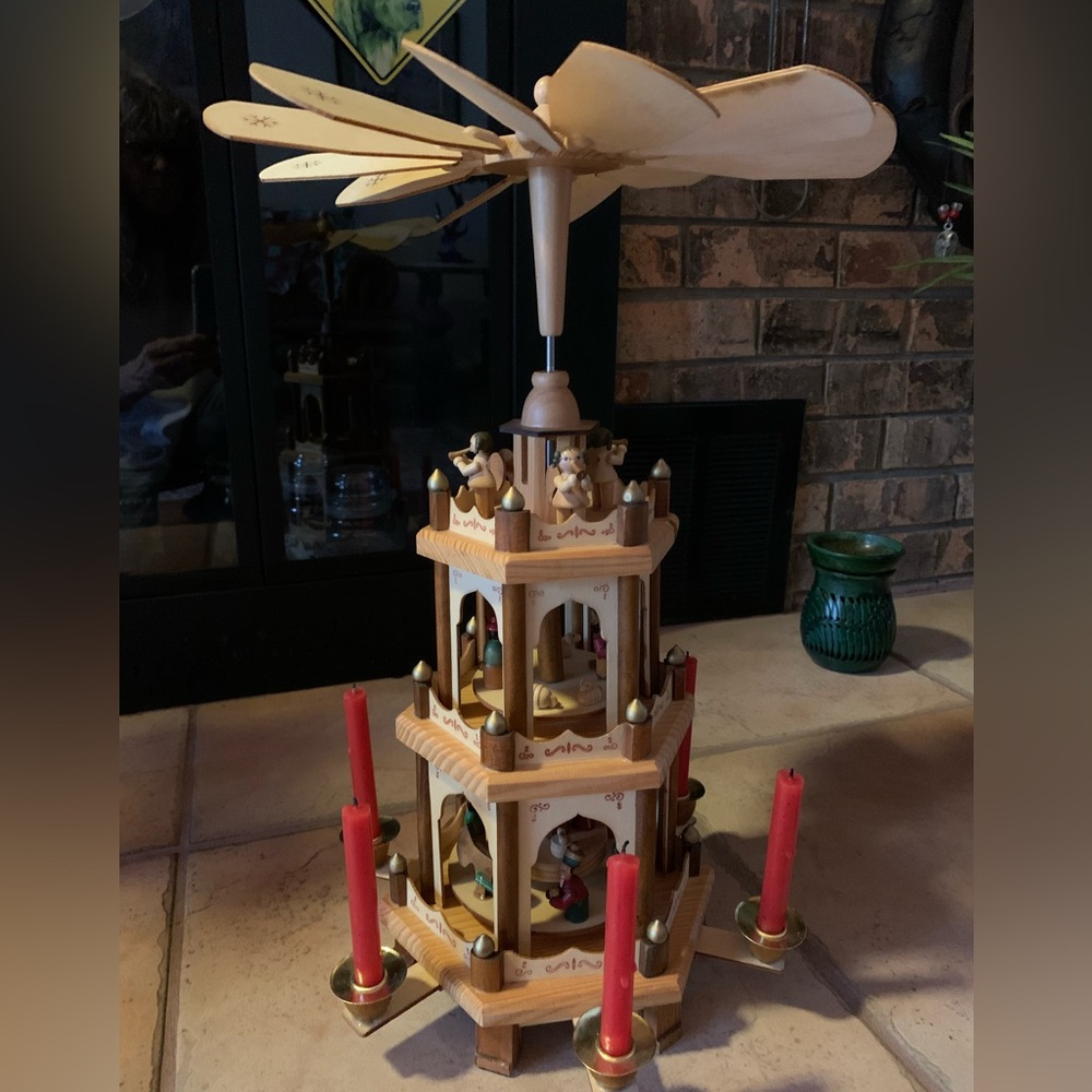 Authentic Vintage Henry Brubaker Christmas Pyramid